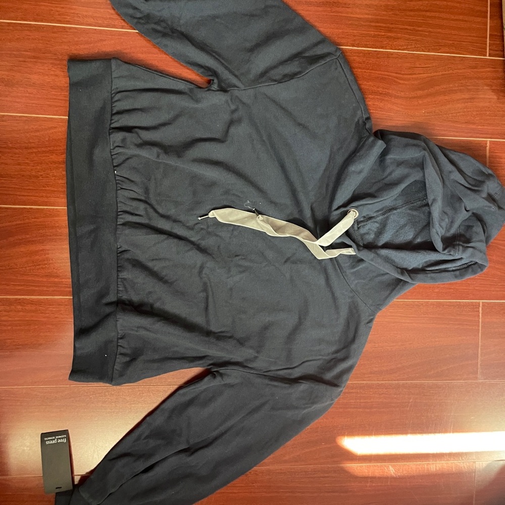 Dark Gray Hoodie with Drawstring